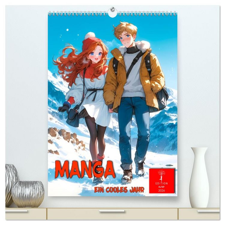 Produktbild: Manga - ein cooles Jahr (hochwertiger Premium Wandkalender 2026 DIN A2 hoch), Kunstdruck in Hochglanz