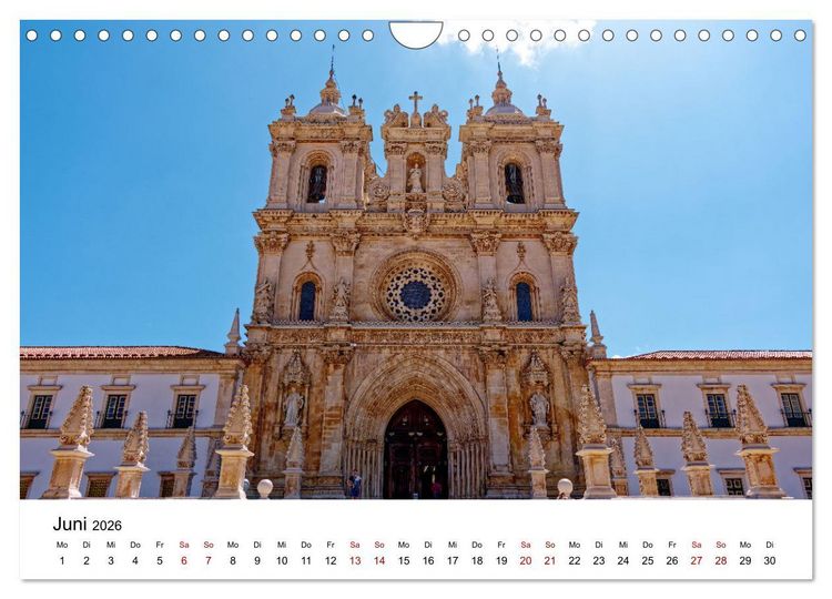 Produktbild: Von Nord nach S&uuml;d - Fahrt &uuml;ber Viseu, Coimbra und Nazar&eacute; (Wandkalender 2026 DIN A4 quer), CALVENDO Monatskalender