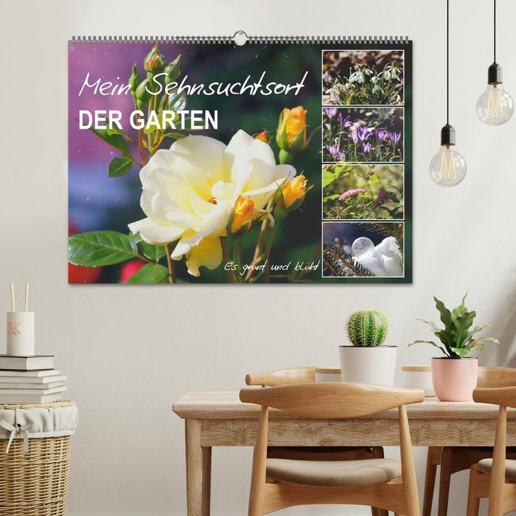 Produktbild: Mein Sehnsuchtsort, der Garten (Wandkalender 2026 DIN A2 quer), CALVENDO Monatskalender