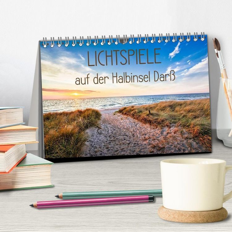 Produktbild: Lichtspiele auf der Halbinsel Dar&szlig; (Tischkalender 2027 DIN A5 quer), CALVENDO Monatskalender