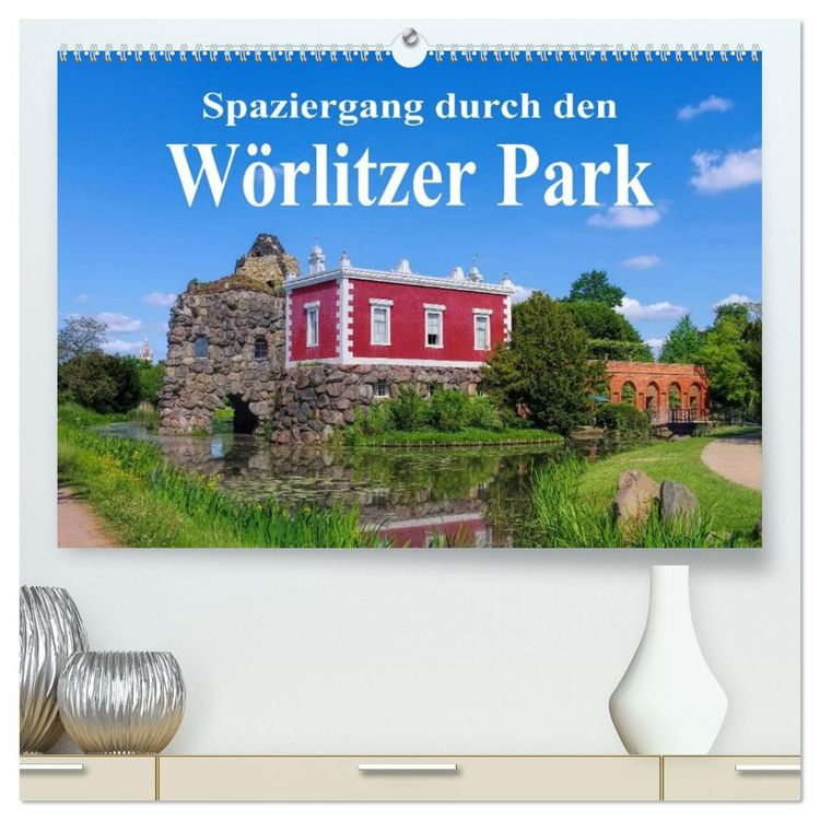 Produktbild: Spaziergang durch den W&ouml;rlitzer Park (hochwertiger Premium Wandkalender 2026 DIN A2 quer), Kunstdruck in Hochglanz