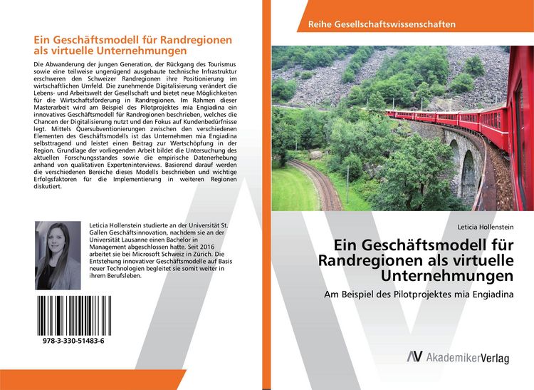 Produktbild: Ein Gesch&auml;ftsmodell f&uuml;r Randregionen als virtuelle Unternehmungen