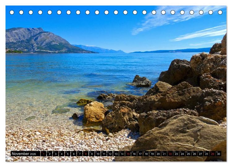 Produktbild: Kroatien - Traumhafte Landschaften und faszinierende St&auml;dte (Tischkalender 2026 DIN A5 quer), CALVENDO Monatskalender