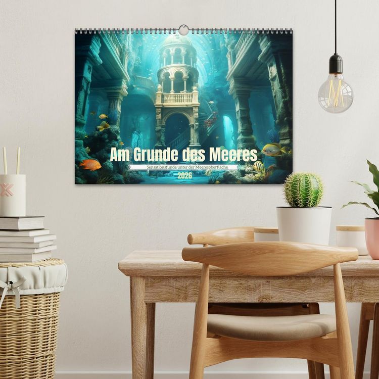 Produktbild: Am Grunde des Meeres (Wandkalender 2026 DIN A3 quer), CALVENDO Monatskalender