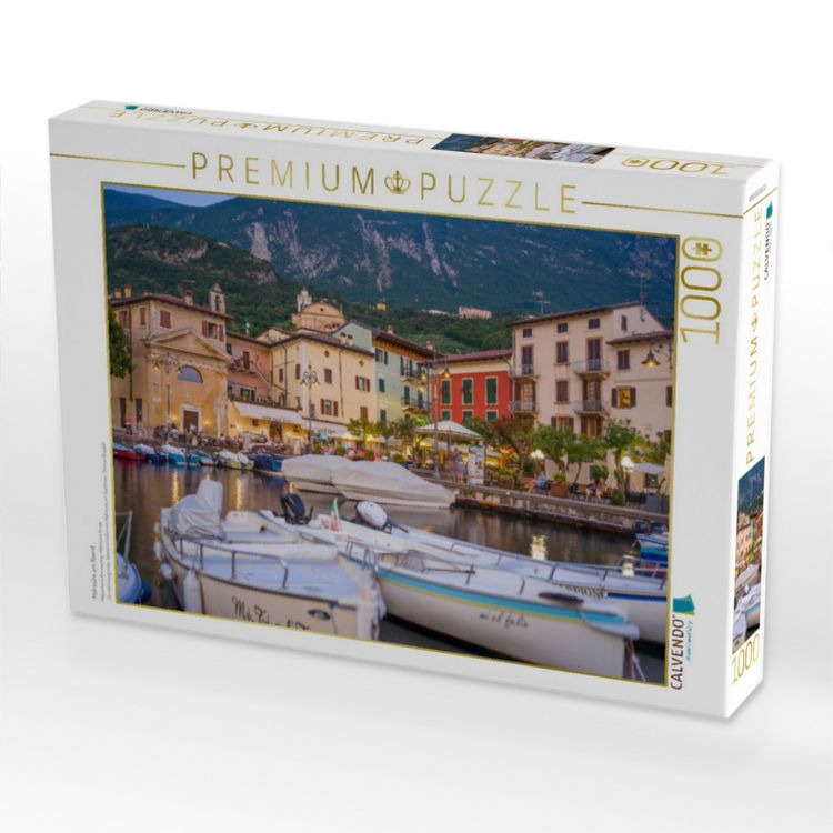 Produktbild: CALVENDO Puzzle Malcesine am Abend | 1000 Teile Lege-Gr&ouml;&szlig;e 64x48cm Foto-Puzzle f&uuml;r gl&uuml;ckliche Stunden