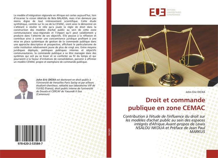 Produktbild: Droit et commande publique en zone CEMAC