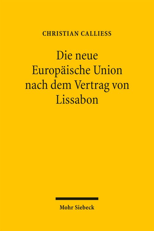 Produktbild: Die neue Europ&auml;ische Union nach dem Vertrag von Lissabon