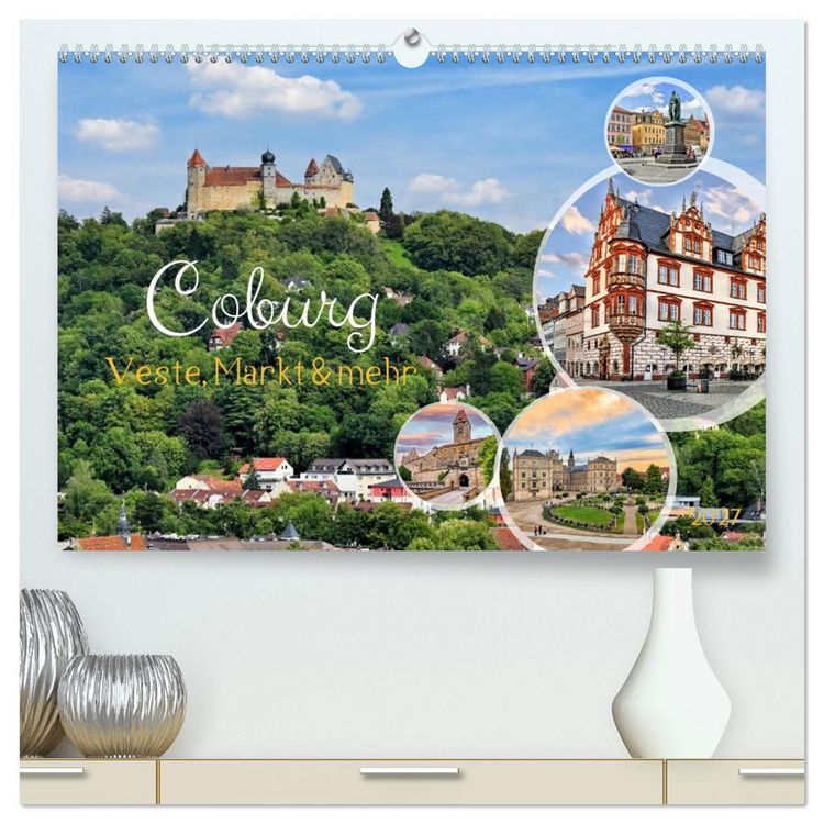 Produktbild: Coburg - Veste, Markt & mehr (hochwertiger Premium Wandkalender 2027 DIN A2 quer), Kunstdruck in Hochglanz