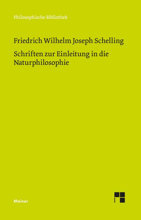 Produktbild: Schriften zur Einleitung in die Naturphilosophie