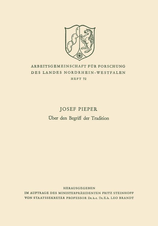 Produktbild: &Uuml;ber den Begriff der Tradition