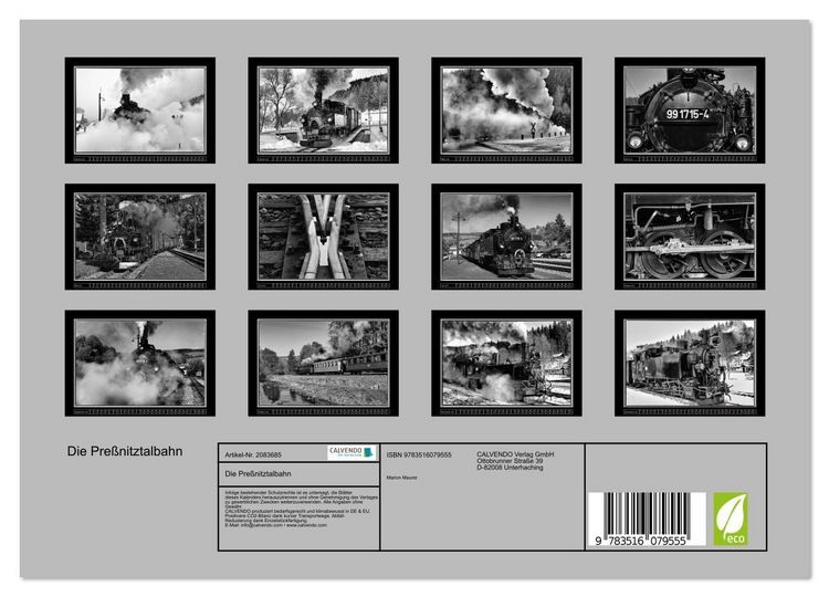 Produktbild: Die Pre&szlig;nitztalbahn (Wandkalender 2026 DIN A4 quer), CALVENDO Monatskalender