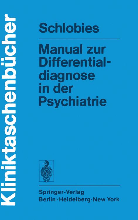 Produktbild: Manual zur Differentialdiagnose in der Psychiatrie