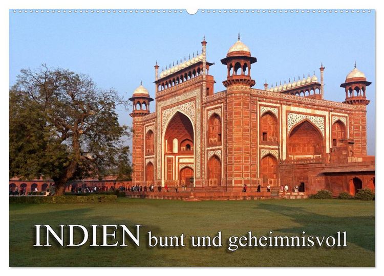 Produktbild: INDIEN - bunt und geheimnisvoll (Wandkalender 2026 DIN A2 quer), CALVENDO Monatskalender