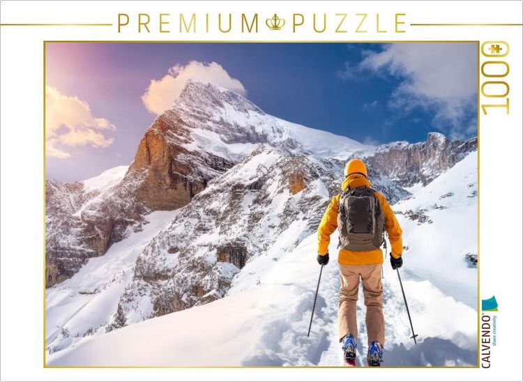 Produktbild: CALVENDO Puzzle Herrliche Bergwelt - immer wieder faszinierend | 1000 Teile Lege-Gr&ouml;&szlig;e 64x48cm Foto-Puzzle f&uuml;r gl&uuml;ckliche Stunden
