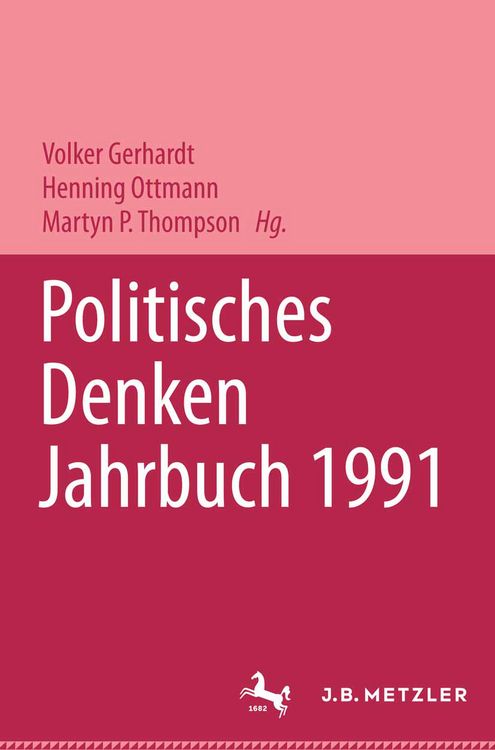 Produktbild: Politisches Denken. Jahrbuch 1991