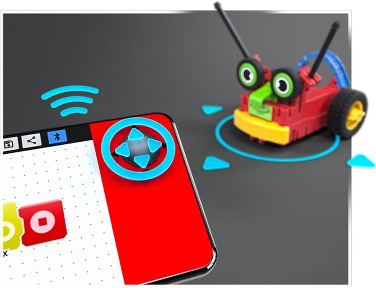 Produktbild: Fischertechnik 559889 - ROBOTICS Early Coding, 3 Modelle, 55 Bauteile, Konstruktionsbaukasten