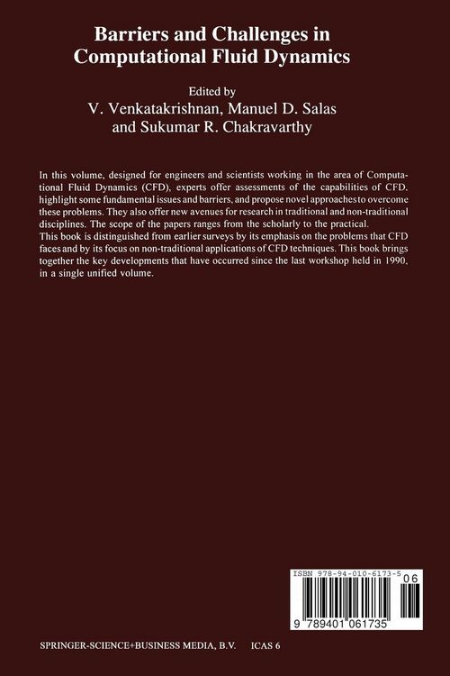Produktbild: Barriers and Challenges in Computational Fluid Dynamics