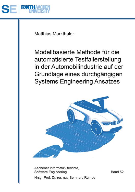 Produktbild: Modellbasierte Methode f&uuml;r die automatisierte Testfallerstellung in der Automobi