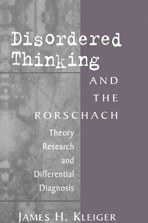 Produktbild: Disordered Thinking and the Rorschach