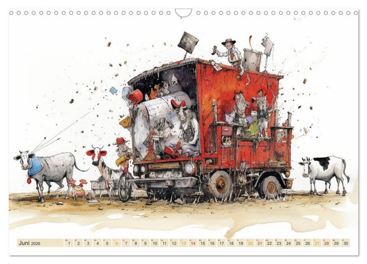 Produktbild: Da ist was los auf dem Bauernhof (Wandkalender 2026 DIN A3 quer), CALVENDO Monatskalender