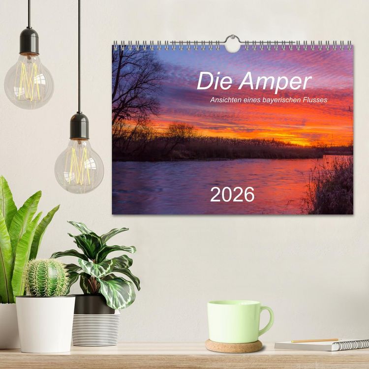Produktbild: Die Amper - Ansichten eines bayerischen Flusses (Wandkalender 2026 DIN A4 quer), CALVENDO Monatskalender