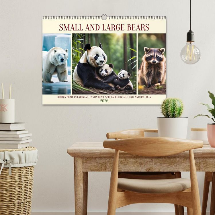 Produktbild: Small and large bears (Wall Calendar 2026 DIN A3 landscape), CALVENDO 12 Month Wall Calendar