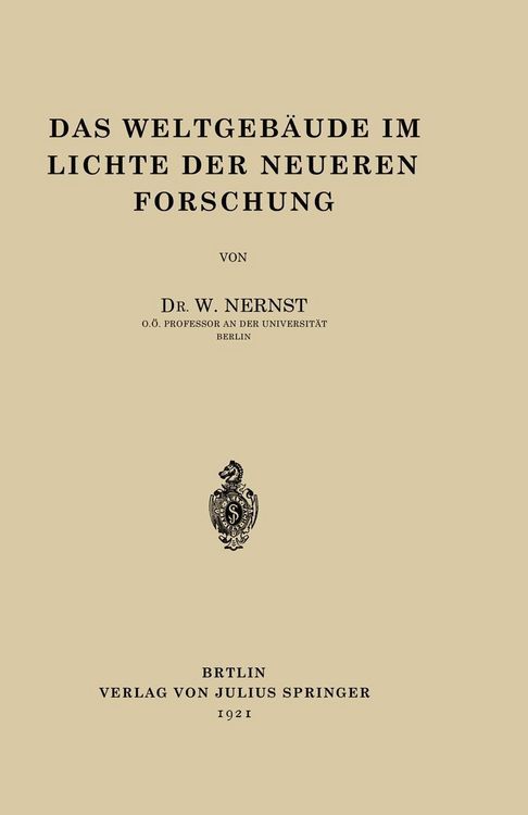 Produktbild: Das Weltgeb&auml;ude im Lichte der Neueren Forschung