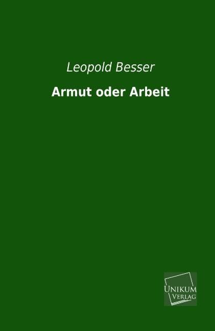 Produktbild: Besser, L: Armut oder Arbeit