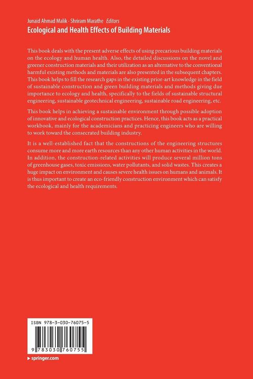 Produktbild: Ecological and Health Effects of Building Materials