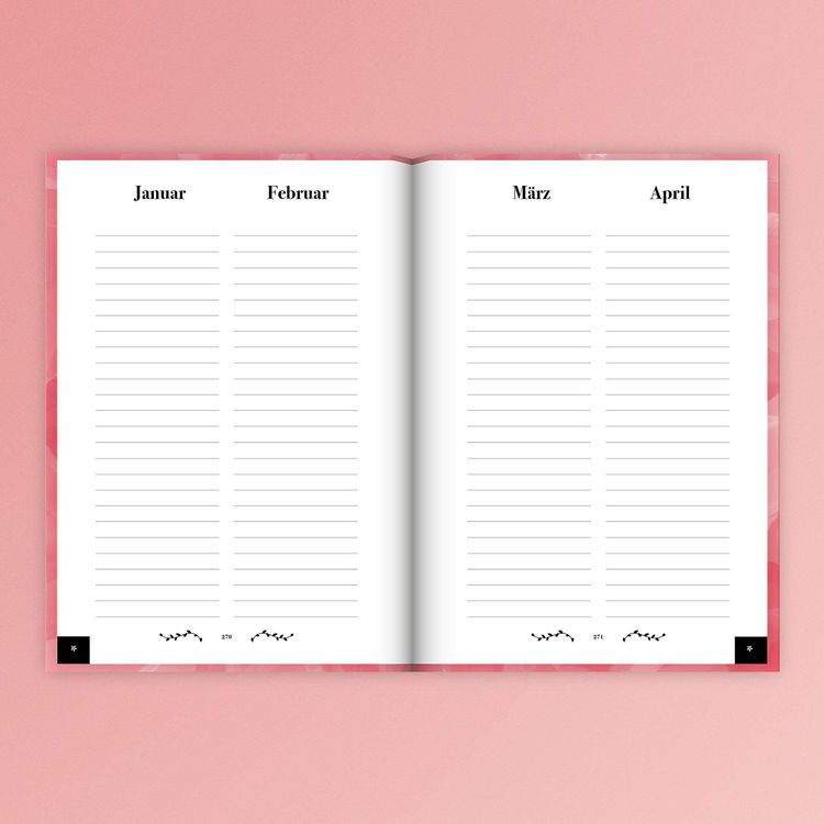 Produktbild: Adressbuch mit Geburtstagskalender | Kontaktbuch in DIN A5| Telefonregister & Adressbuch mit Telefonnummer, Adresse, E-Mail | Telefonbuch rosa
