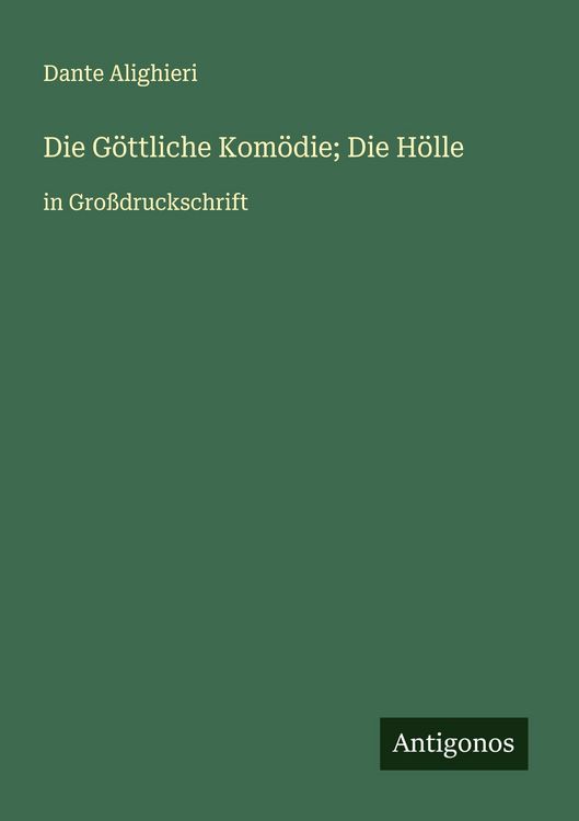 Produktbild: Die G&ouml;ttliche Kom&ouml;die; Die H&ouml;lle