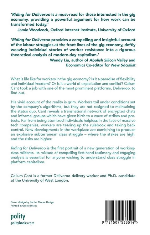 Produktbild: Riding for Deliveroo - Resistance in the New Economy