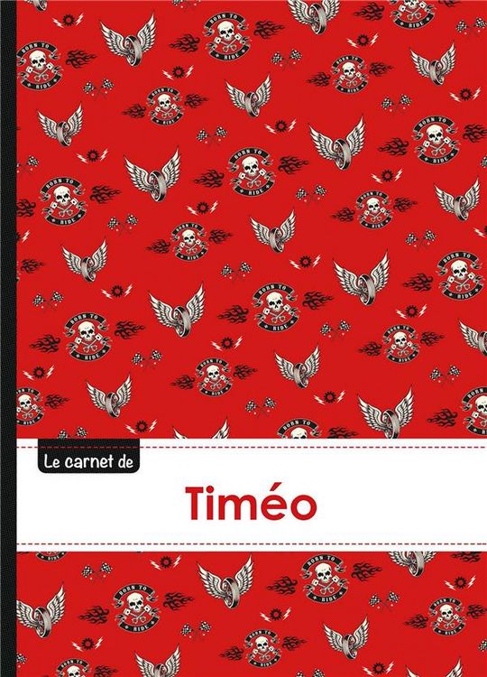 Produktbild: Carnet timeo lignes,96p,a5 bikers