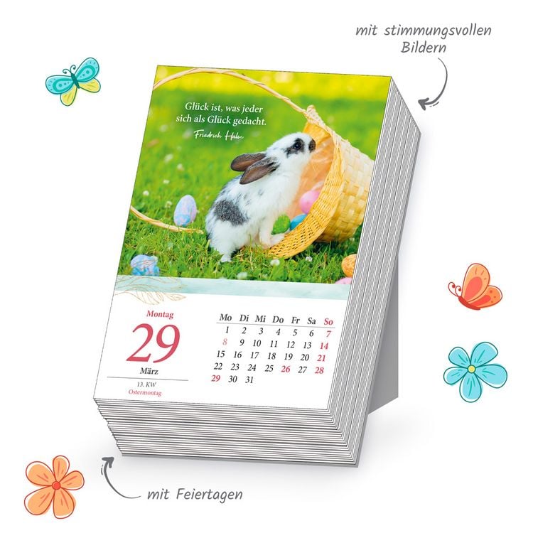 Produktbild: TR&Ouml;TSCH - Abrei&szlig;kalender Gedanken und Spr&uuml;che 2027