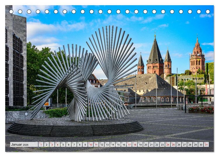 Produktbild: Mainz - Lebensfreude in RheinKultur (Tischkalender 2026 DIN A5 quer), CALVENDO Monatskalender