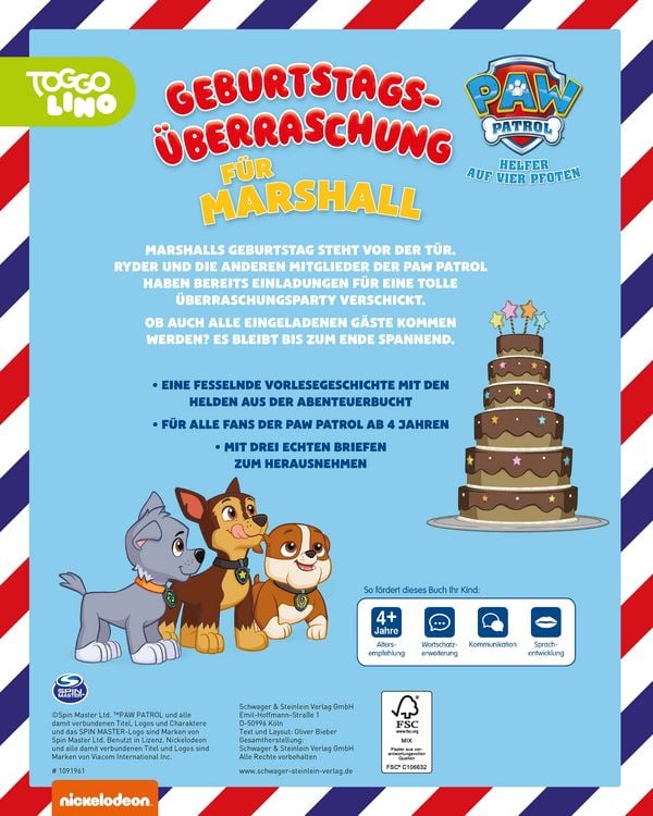 TREFL 93613 Adventskalender Mit 24 Minipuzzlen á 24 Teilen Paw Patrol