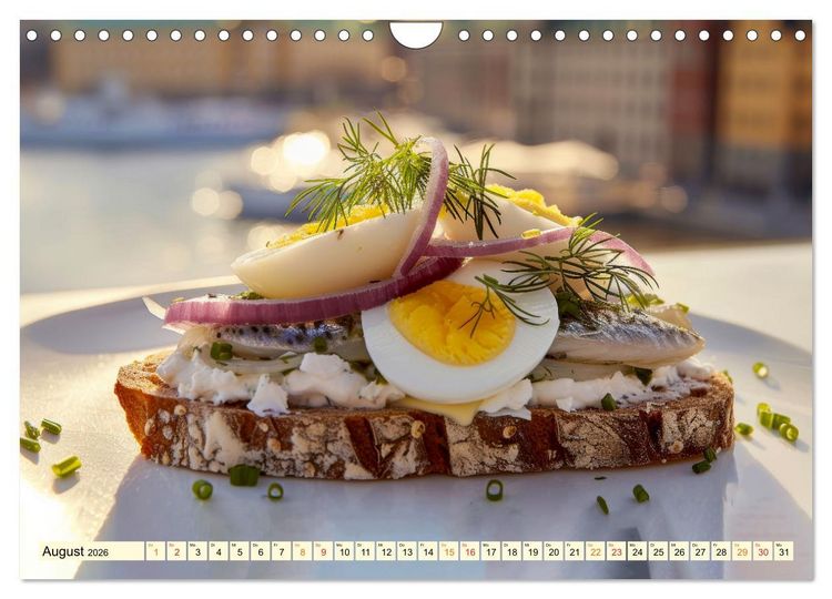Produktbild: Europa f&uuml;r Gourmets - landestypische Gerichte erleben (Wandkalender 2026 DIN A4 quer), CALVENDO Monatskalender