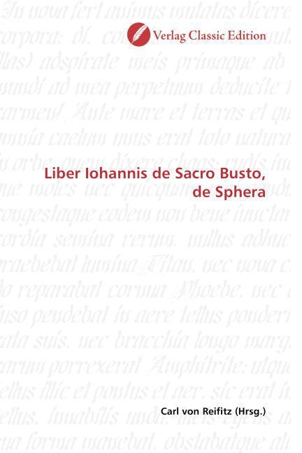 Produktbild: Liber Iohannis de Sacro Busto, de Sphera