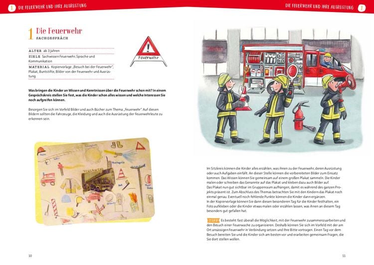 Produktbild: Projektreihe Kindergarten - Bei der Feuerwehr