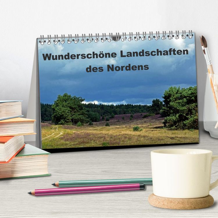 Produktbild: Wundersch&ouml;ne Landschaften des Nordens (Tischkalender 2026 DIN A5 quer), CALVENDO Monatskalender