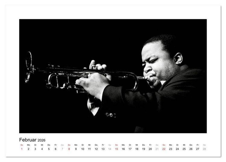 Produktbild: Jazztime (Wandkalender 2026 DIN A3 quer), CALVENDO Monatskalender