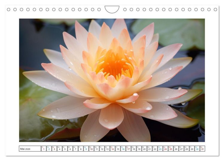 Produktbild: Lichtspiel der Seerosen (Wandkalender 2026 DIN A4 quer), CALVENDO Monatskalender