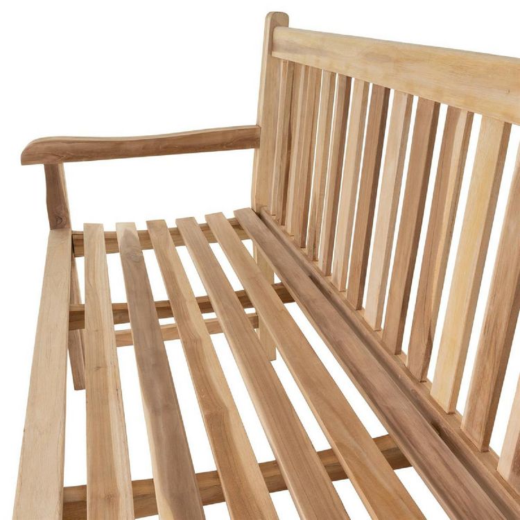 Produktbild: 3er Sitzbank Gartenbank Landhausstil Teak Holz