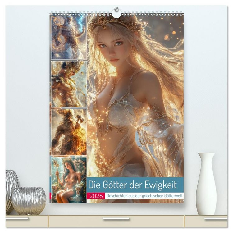 Produktbild: Die G&ouml;tter der Ewigkeit (hochwertiger Premium Wandkalender 2026 DIN A2 hoch), Kunstdruck in Hochglanz