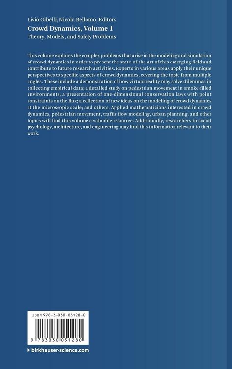 Produktbild: Crowd Dynamics, Volume 1