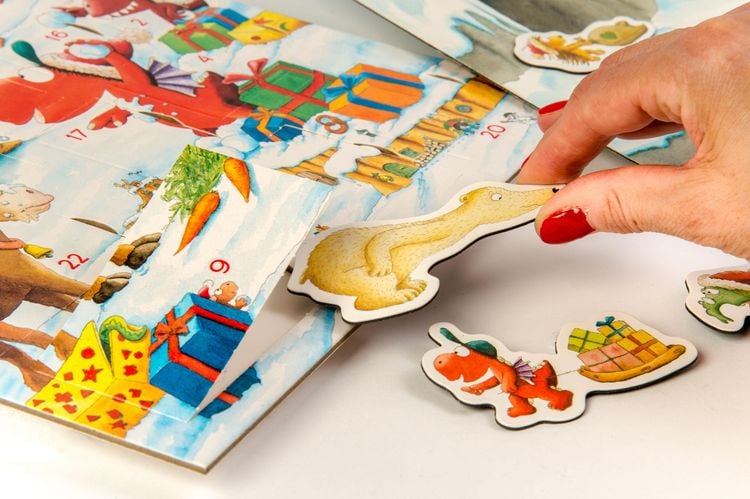 Produktbild: Der kleine Drache Kokosnuss - Magnet-Adventskalender mit 24 verschiedenen Magnet-Motiven