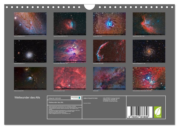 Produktbild: Weltwunder des Alls (Wandkalender 2026 DIN A4 quer), CALVENDO Monatskalender