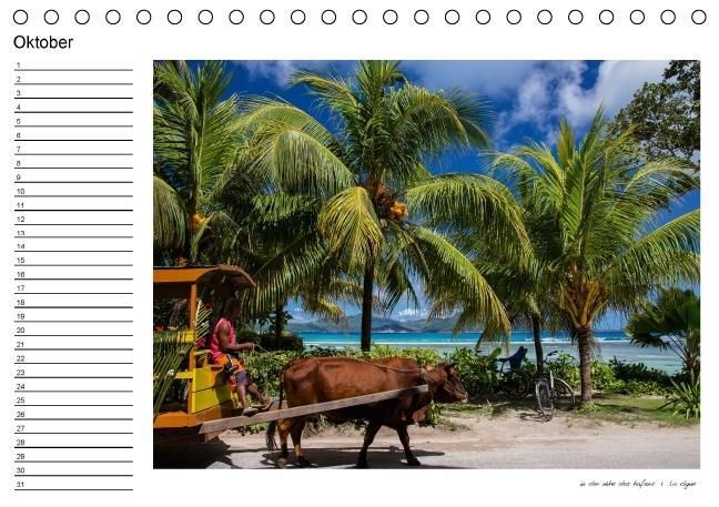 Produktbild: die seychellen - ganz nah am paradies (Tischkalender immerw&auml;hrend DIN A5 quer)