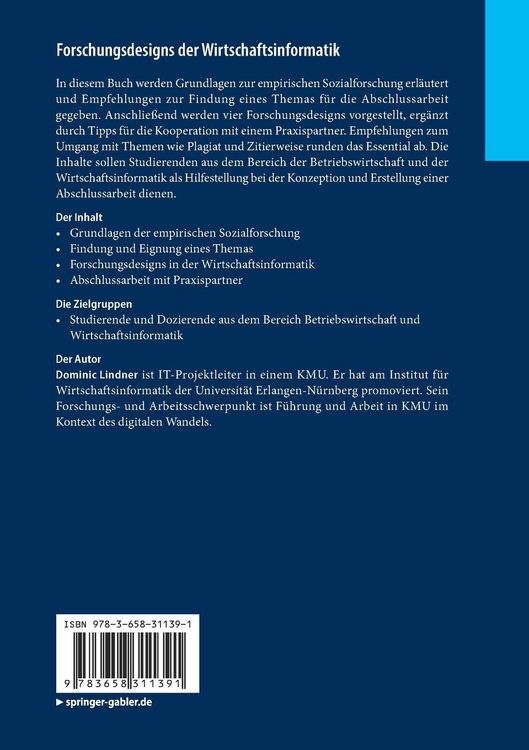 Produktbild: Forschungsdesigns der Wirtschaftsinformatik