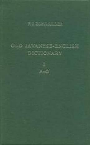 Produktbild: Old Javanese-English Dict 1983